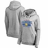 Women's Golden State Warriors 2017 NBA Champions Gray Pullover Hoodie FengYun,baseball caps,new era cap wholesale,wholesale hats